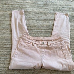 Uniqlo Pants Womens S Small Skinny Mid Rise Pull On Dress Business Pink